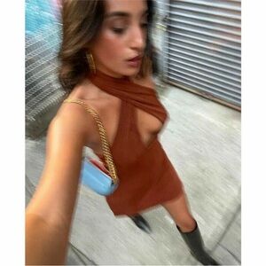 With Jean Rust Brown Mini Dress